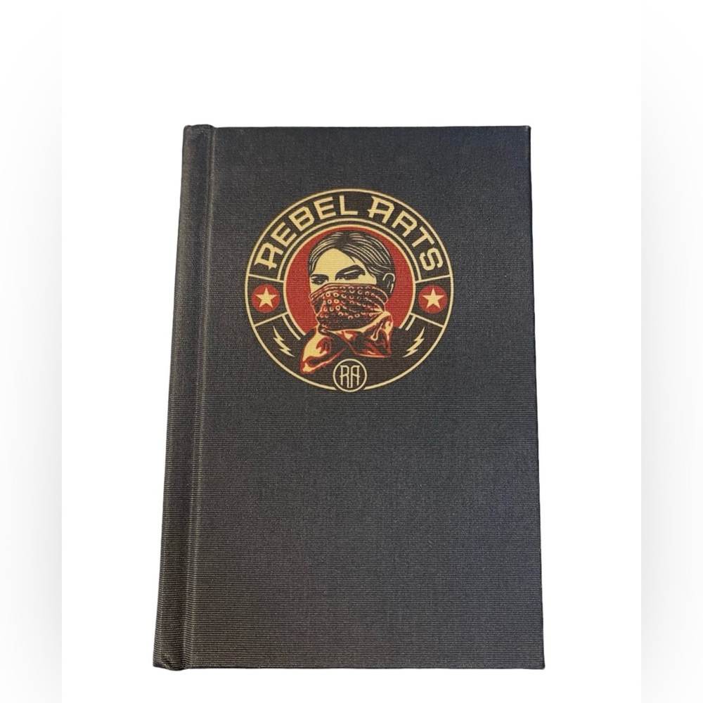 Rebel Arts Blank Hard Cover Notebook, Journal, Sketchbook. Shepard Fairey. Gray